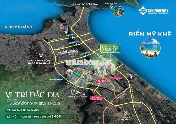 Căn hộ Fours Tower 1 phòng ngủ view nội khu