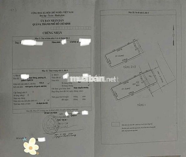 Bán nhà Bình Đông, P15,Q8 3,5x16,5m 3 tấm 4 phòng thương lượng mạnh