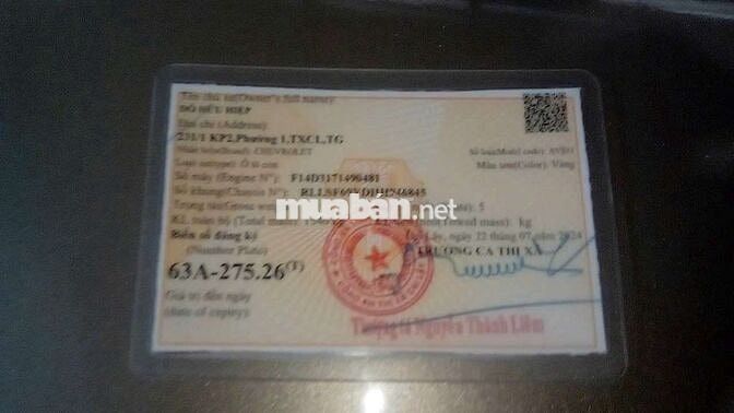 Chevrolet Aveo 2017 Vàng 162830 km