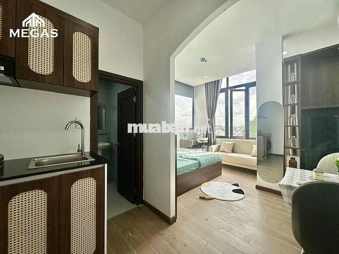 CĂN HỘ STUDIO - 1PN - TÁCH BẾP - FULL NỘI THẤT NGAY EMART PHAN VĂN TRỊ