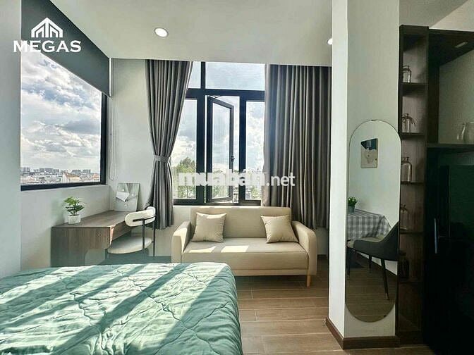 CĂN HỘ STUDIO - 1PN - TÁCH BẾP - FULL NỘI THẤT NGAY EMART PHAN VĂN TRỊ