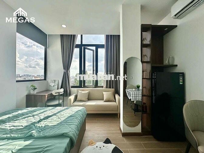 CĂN HỘ STUDIO - 1PN - TÁCH BẾP - FULL NỘI THẤT NGAY EMART PHAN VĂN TRỊ