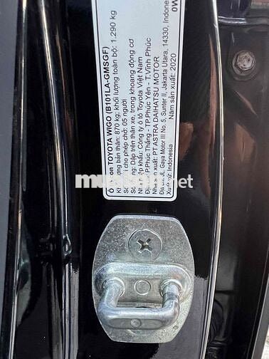 Toyota Wigo 2020 Đen Số sàn
