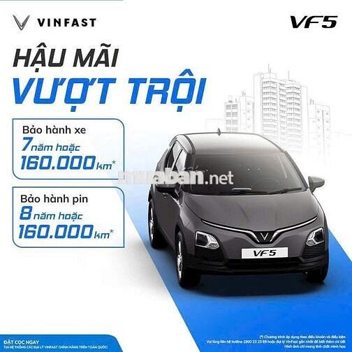 【TRẢ TRƯỚC CHỈ TỪ 69 TRIỆU】NHẬN XE VINFAST VF5