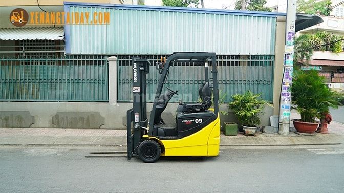 Xe nâng điện ngồi 900kg khung 3m cơ bản