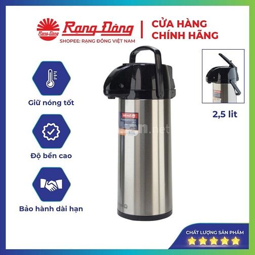 Thanh lý phích đựng nước Rạng Đông 2.5 lít Mới