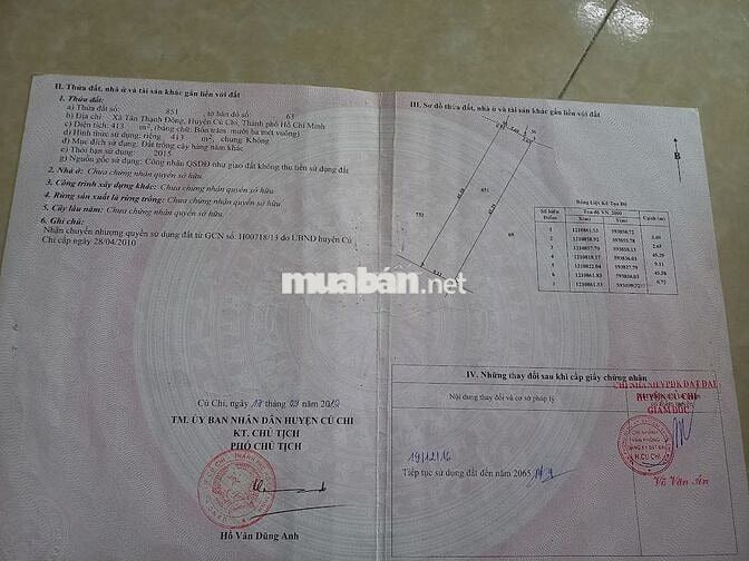 BÁN GÂP 413M2. GIÁP ĐƯỜNG 107 ĐẤT TÂN THẠNH ĐÔNG 