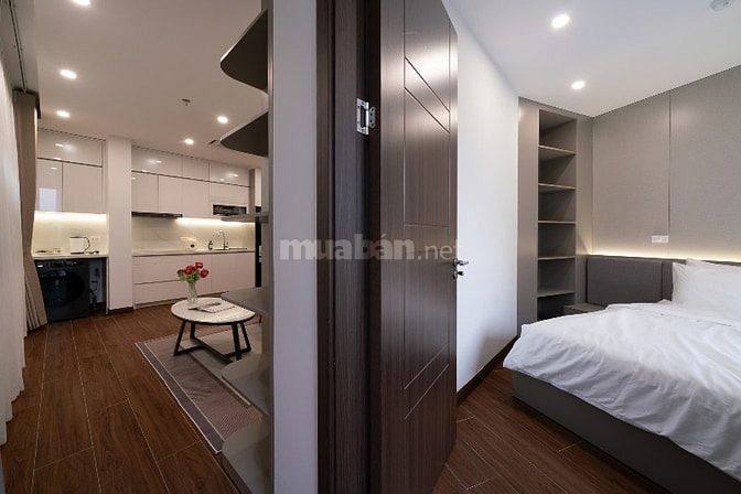 Cho thuê căn hộ dịch vụ 1PN tại Nguyễn Công Hoan, Ba Đình