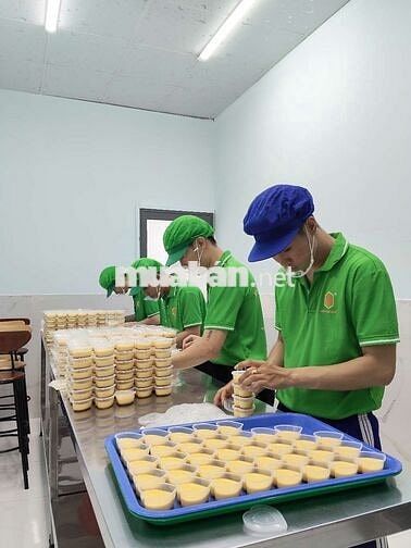 8 NHÂN VIÊN NAM LÀM BÁNH FLAN VÀ SỮA CHUA