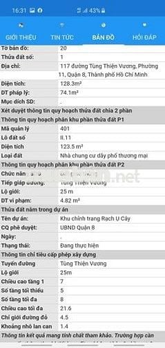 Nhà 2 MT Tùng Thiện Vương - Nguyễn Quyền 5,79 x 21 Nở Hậu 8,37