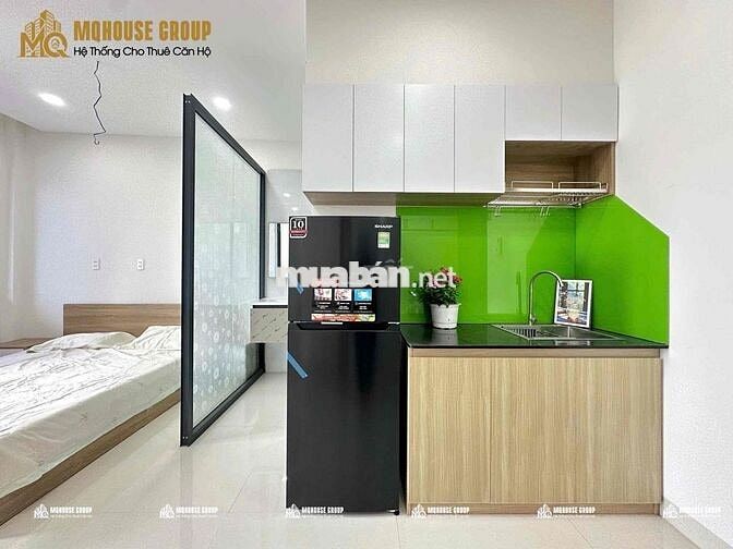 CĂN HỘ BAN CÔNG MỚI 100% , ĐẦY ĐỦ NỘI THẤT , NGAY NGÃ TƯ BỐN XÃ