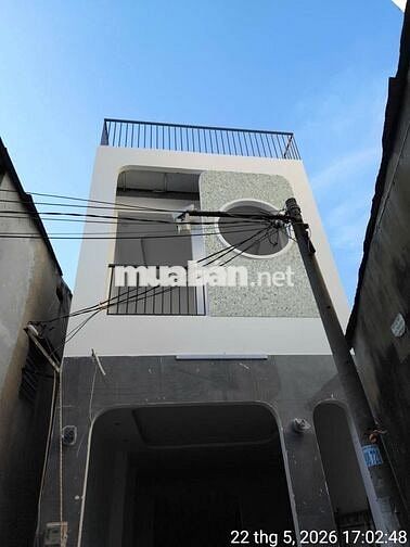 Nở Hậu 6 met Gần Mặt Tiền Phạm Văn Chí Nhà Mới Xây Cần Bán DT 62,9m2