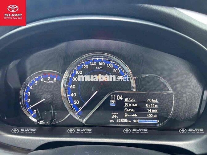Toyota Vios G 2021 Nâu vàng 32.000 km chính hãng