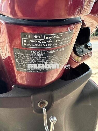 Honda Vision 2020 Đỏ Smartkey