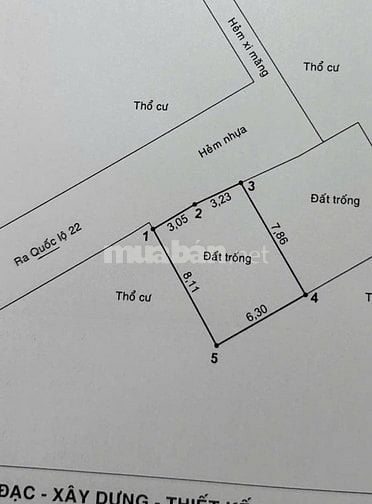 CHO THUÊ ĐẤT TRỐNG ĐỐI DIỆN BẾN XE AN SƯƠNG – XE TẢI VÀO TẬN NƠI