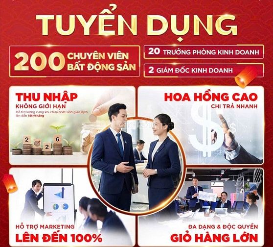 TUYỂN DỤNG CHIẾN BINH KINH DOANH BĐS