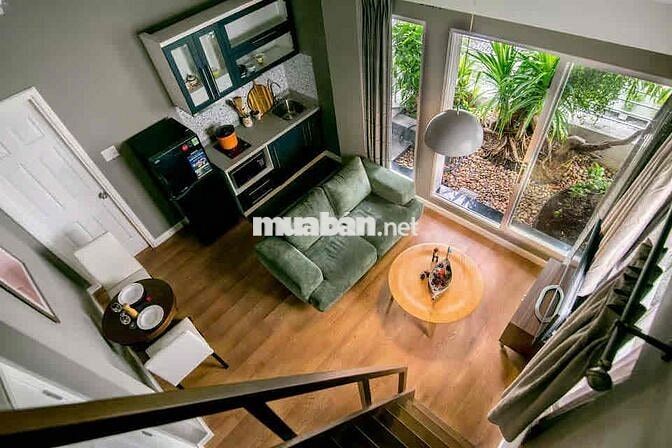 CHDV full nội thất duplex cao không đụng đầu ngay công viên HVT