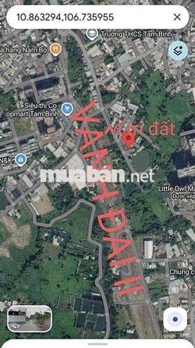 Lô Đất Shr Gần Siêu Thị Co.op Tam Bình