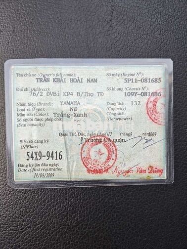 Yamaha Novo4 Trắng-Xanh 2009