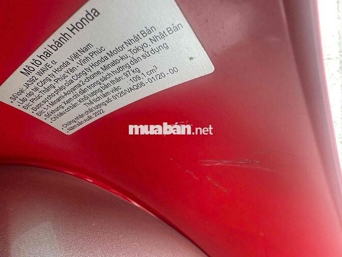 Honda Wave A 2022 Đỏ 5000 km