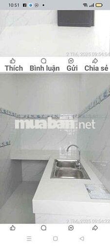 Nhà Bán . Gần chợ phú lạc DT 3m7x13 .1 lửng 3 P .1 wc hẻm 3m