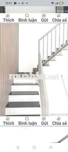 Nhà Bán . Gần chợ phú lạc DT 3m7x13 .1 lửng 3 P .1 wc hẻm 3m