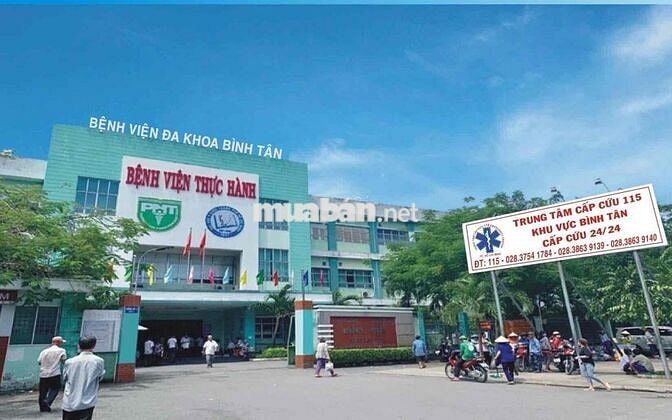 bán đất Hương Lộ 2, kế bệnh viện Bình Tân, 90m2, 4x25m, hẻm ÔTÔ 8m