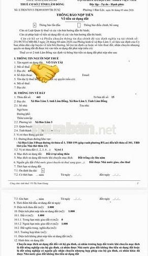 chỉ 186tr có ngay lô thổ cư ven bảo lộc, lâm đồng