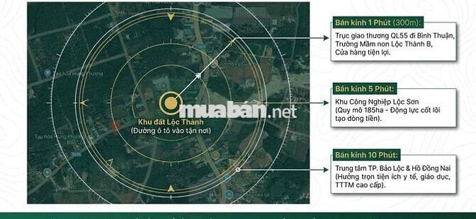 chỉ 186tr có ngay lô thổ cư ven bảo lộc, lâm đồng