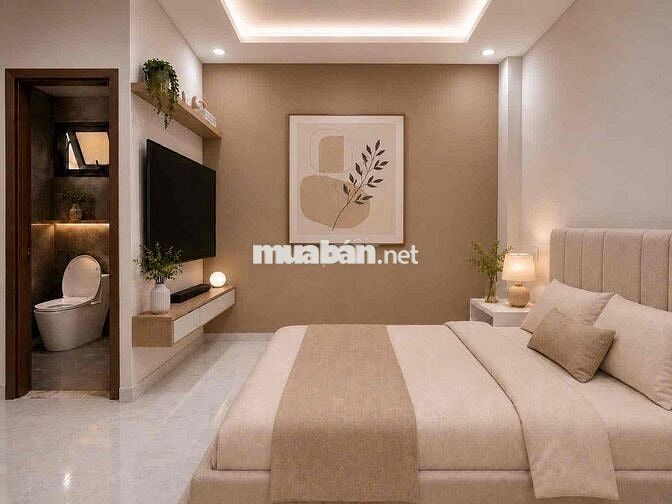 PHÒNG NGỦ ĐẦY ĐỦ NỘI THẤT MỚI NGAY NGUYỄN VĂN NGHI