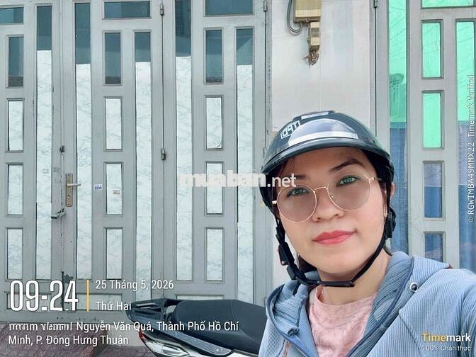 4*20M - 4.5 TỶ - NGUYỄN VĂN QUÁ -CHỢ CẦU - HẺM XE  HƠI - SỔ CN ĐỦ