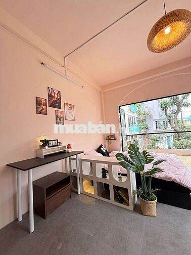 CĂN HỘ  STUDIO BAN CÔNG TONE HỒNG 30M2 HẺM XE TẢI HOÀNG SA QUẬN 3