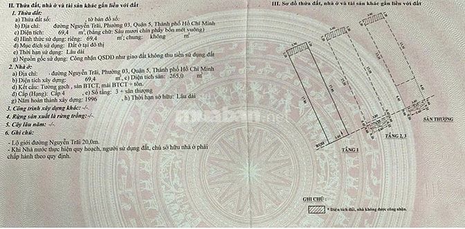  Bán nhà Nguyễn Trãi Q5, 69,4 m², 3 tầng, vị trí kinh doanh cực đẹp