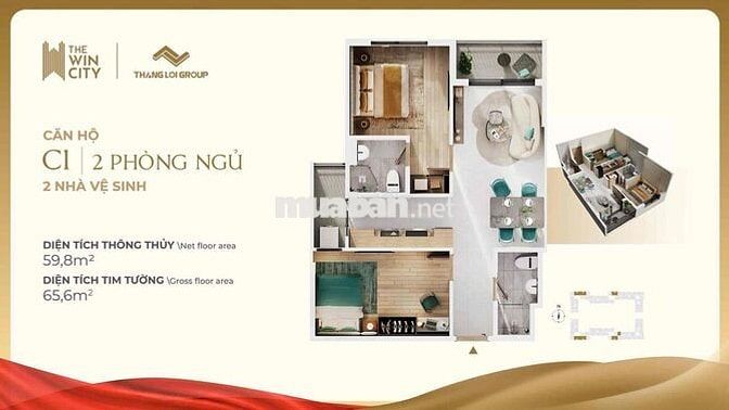 Chỉ cần thanh toán 200TR có ngay căn hộ tặng full nt gỗ An Cường