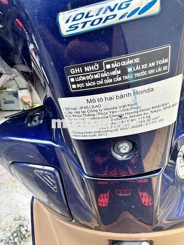 Lead 125 Fi Xanh Nguyên zin Bstp 9 chủ
