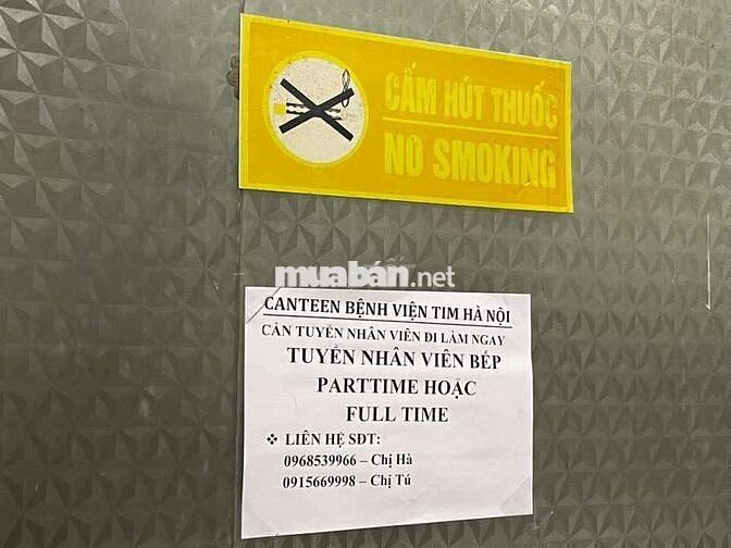 Tuyển nhân viên phụ bếp và tạp vụ
