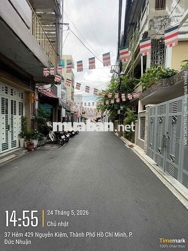 bán nhà hẻm xe hơi 6m  Phú Nhuận + nhà mới  chủ tặng toàn bộ nội thất