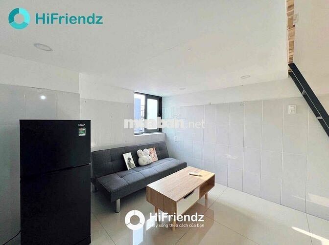 Căn hộ duplex full nội thất, gác cao 1m8, ở được 3-4 bạn📍UEH, VHU, HBU