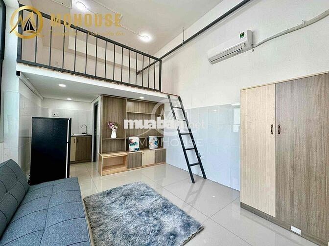 Căn hộ duplex full nội thất, gác cao 1m8, ở được 3-4 bạn📍UEH, VHU, HBU