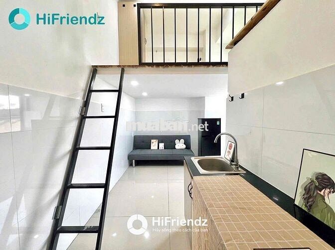Căn hộ duplex full nội thất, gác cao 1m8, ở được 3-4 bạn📍UEH, VHU, HBU