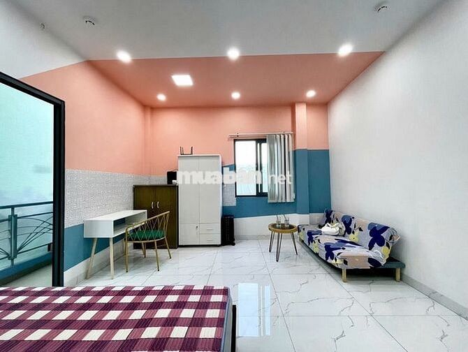 Cho thuê căn hộ 50m2 mặt tiền đường Lê Văn Quới, tiện nghi, an ninh