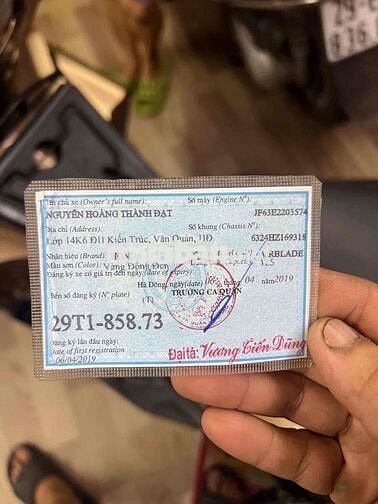 Honda Air Blade Smartkey 2019 Vàng từ tính 29T1