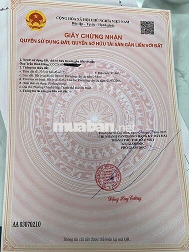Bán mặt tiền DX 64. Ngay giáp Đường Lê Duẩn. Giáp vách TĐC Định hòa. 