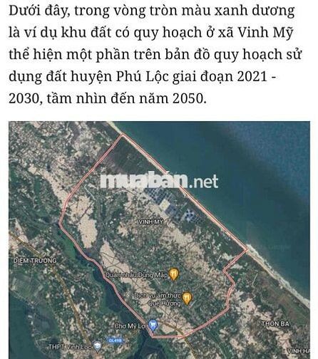 🚀 BÁN GẤP LÔ ĐẤT VƯỜN 505m² XÃ VINH MỸ, PHÚ LỘC – TIỀN TIỀN NĂM LÊN TH