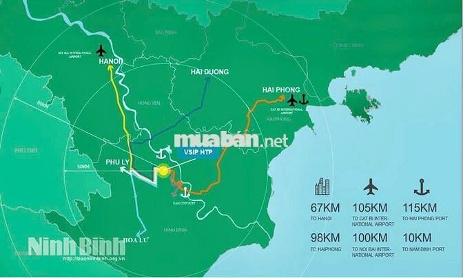 ĐẤT ĐẦU TƯ SINH LỜI khu công nghệ cao huyện Lý Nhân Hà Nam, Ninh Bình