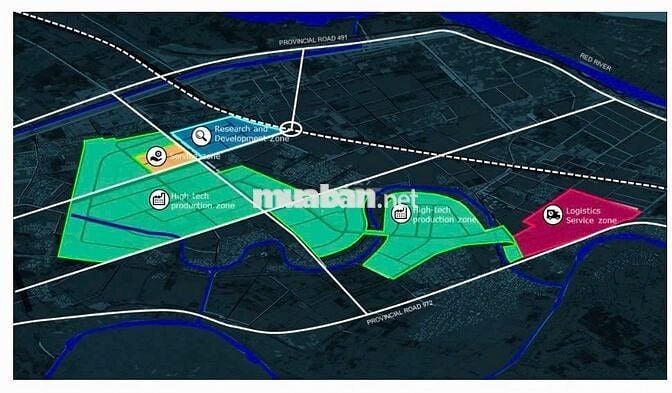 ĐẤT ĐẦU TƯ SINH LỜI khu công nghệ cao huyện Lý Nhân Hà Nam, Ninh Bình