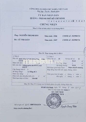 NHÀ MẶT TIỀN TRỆT ĐƯỜNG TRẦN HƯNG ĐẠO QUẬN 1