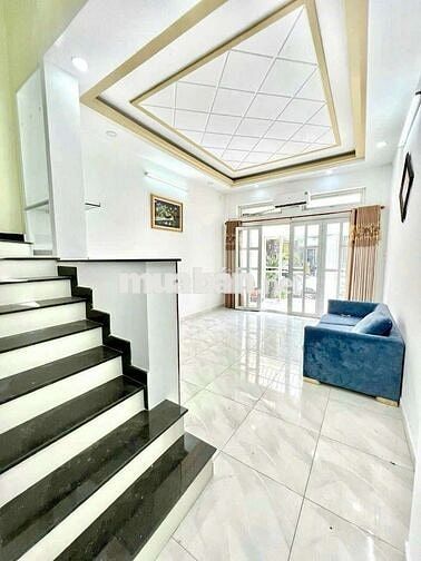 Nhà 1 Trệt 3 Lầu 4PN 4x20m Mặt Tiền Đường Số Chợ Tân Mỹ Quận 7