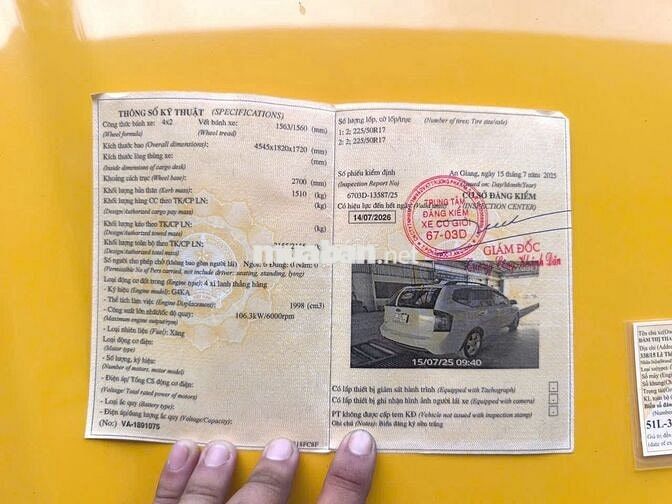 KIA Carens 2009 Tự động Vàng 101641 km