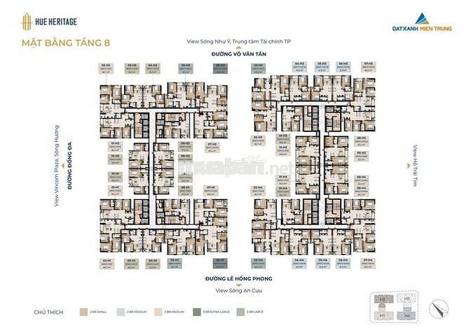 Căn 3PN Hue Heritage Rẻ Nhất Giỏ Hàng – View Công Viên 1700m2 Cây Xanh